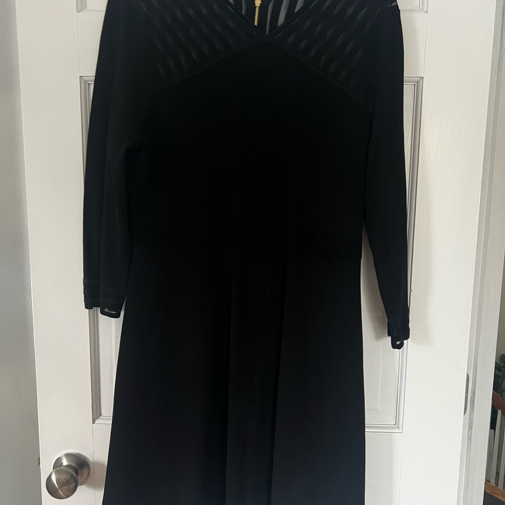 Calvin Klein Black Long Sleeve Dress